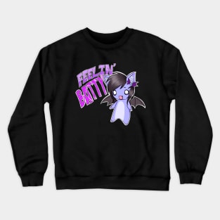 'Feelin' Batty' scene kid emo 2000s design Crewneck Sweatshirt